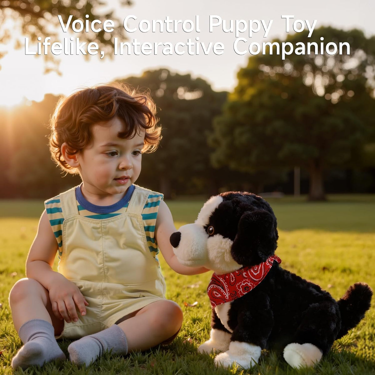Interactive Plush Dog Toy