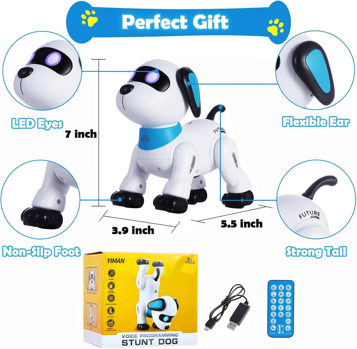 Programmable Remote-Control Robot Dog Toy