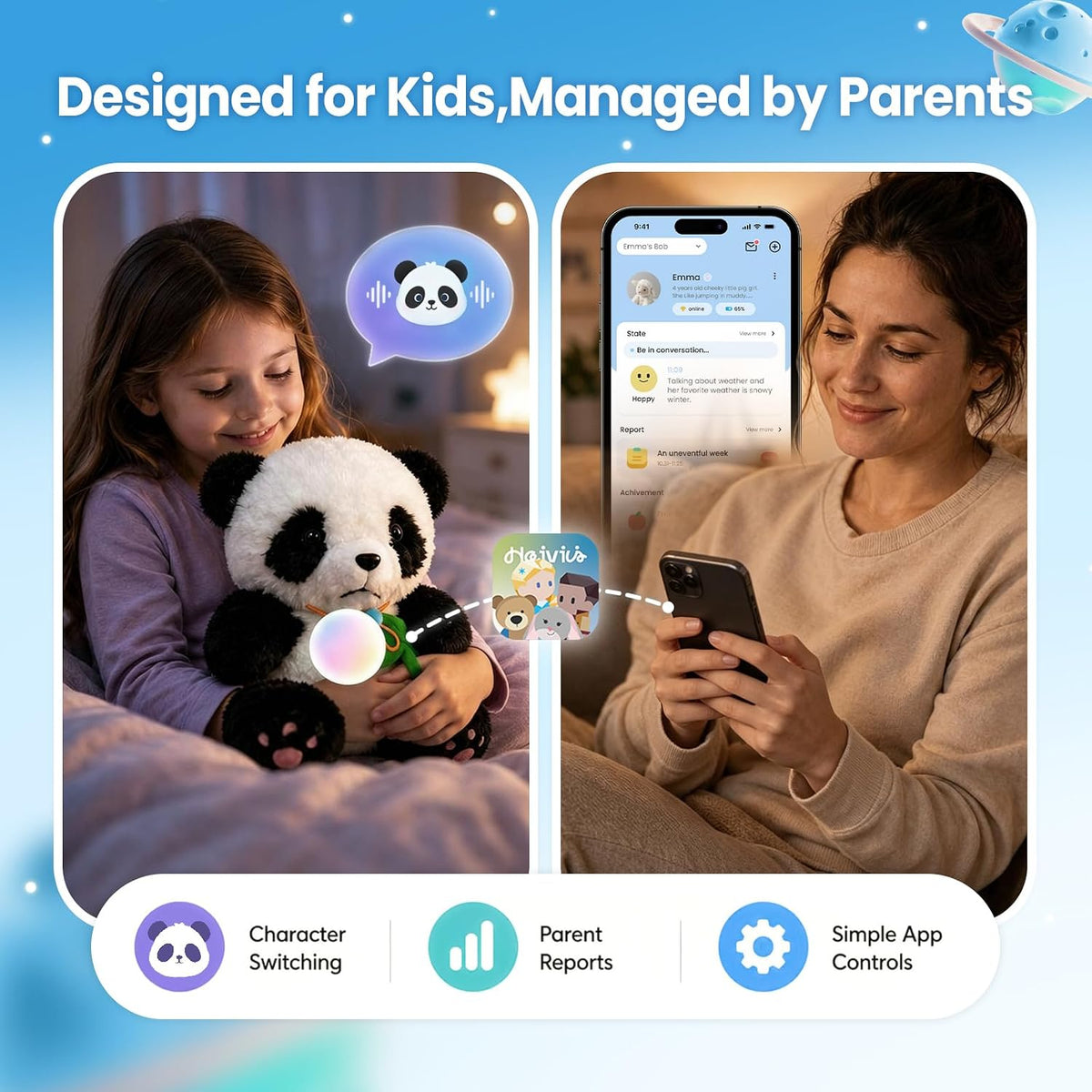 Interactive AI Companion Panda Plush