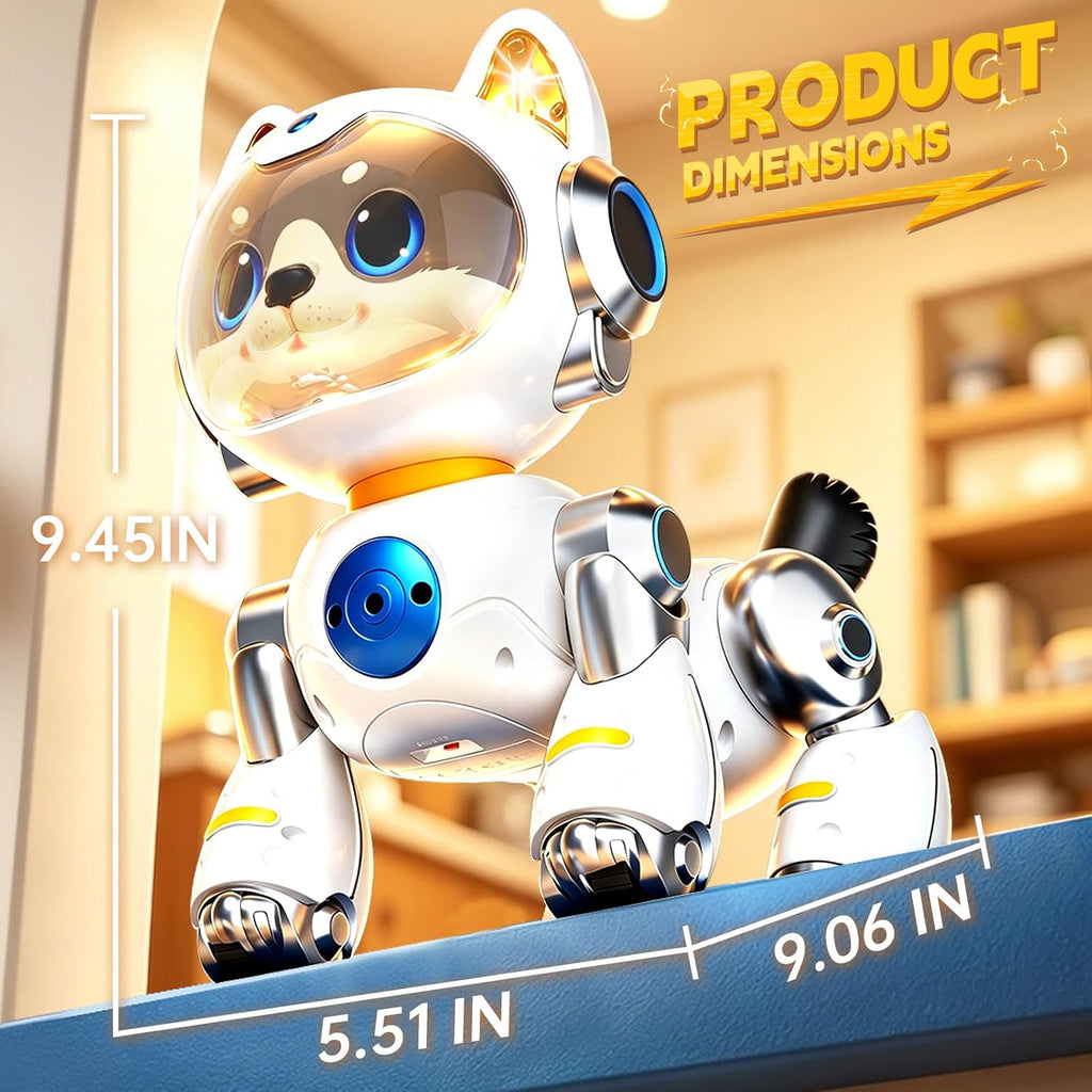 Remote-Controlled Robot Dog Toy with Batteries