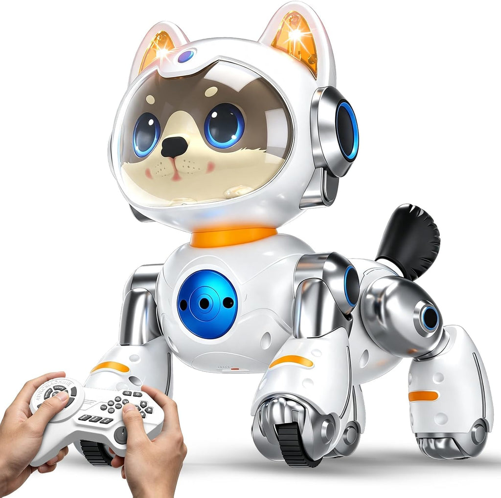 Remote-Controlled Robot Dog Toy with Batteries