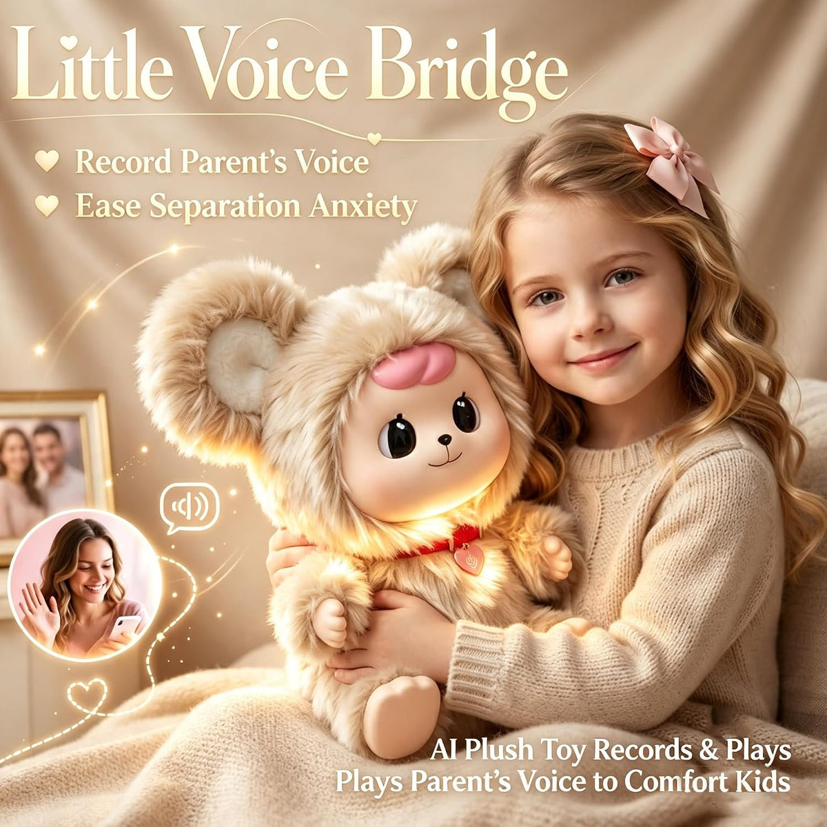 AI Interactive Plush Bear