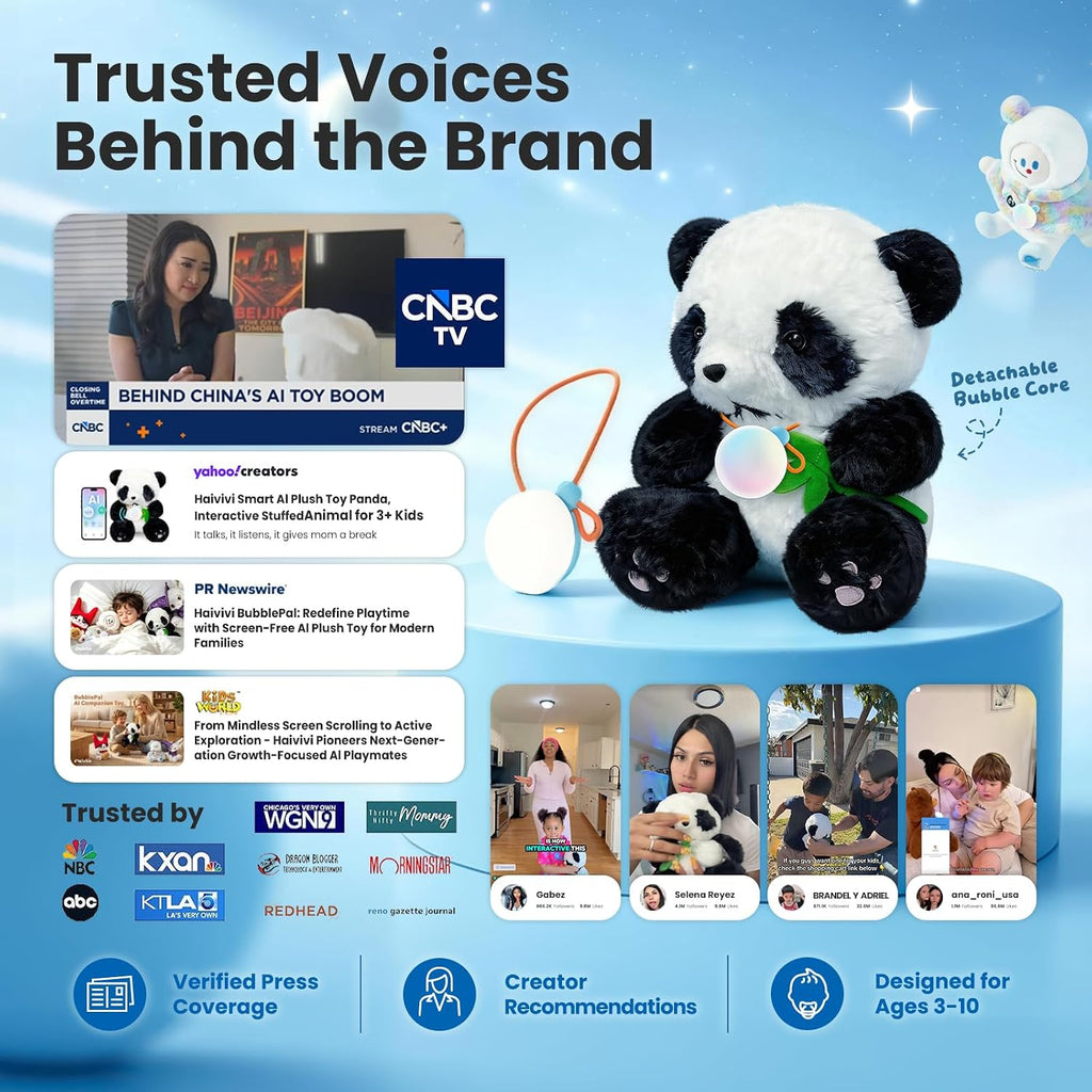 Interactive AI Companion Panda Plush