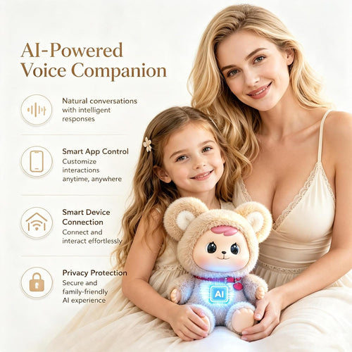 AI Interactive Plush Bear