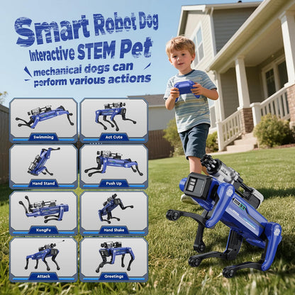 Interactive STEM Robot Dog with Voice and Remote Control