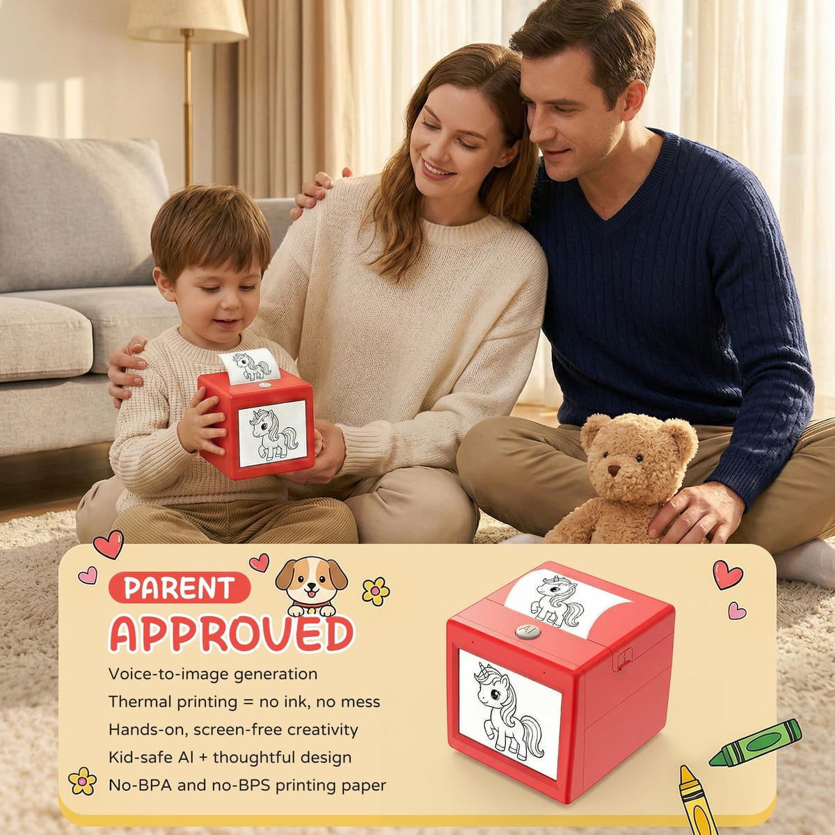 AI Voice Sticker Printer for Kids