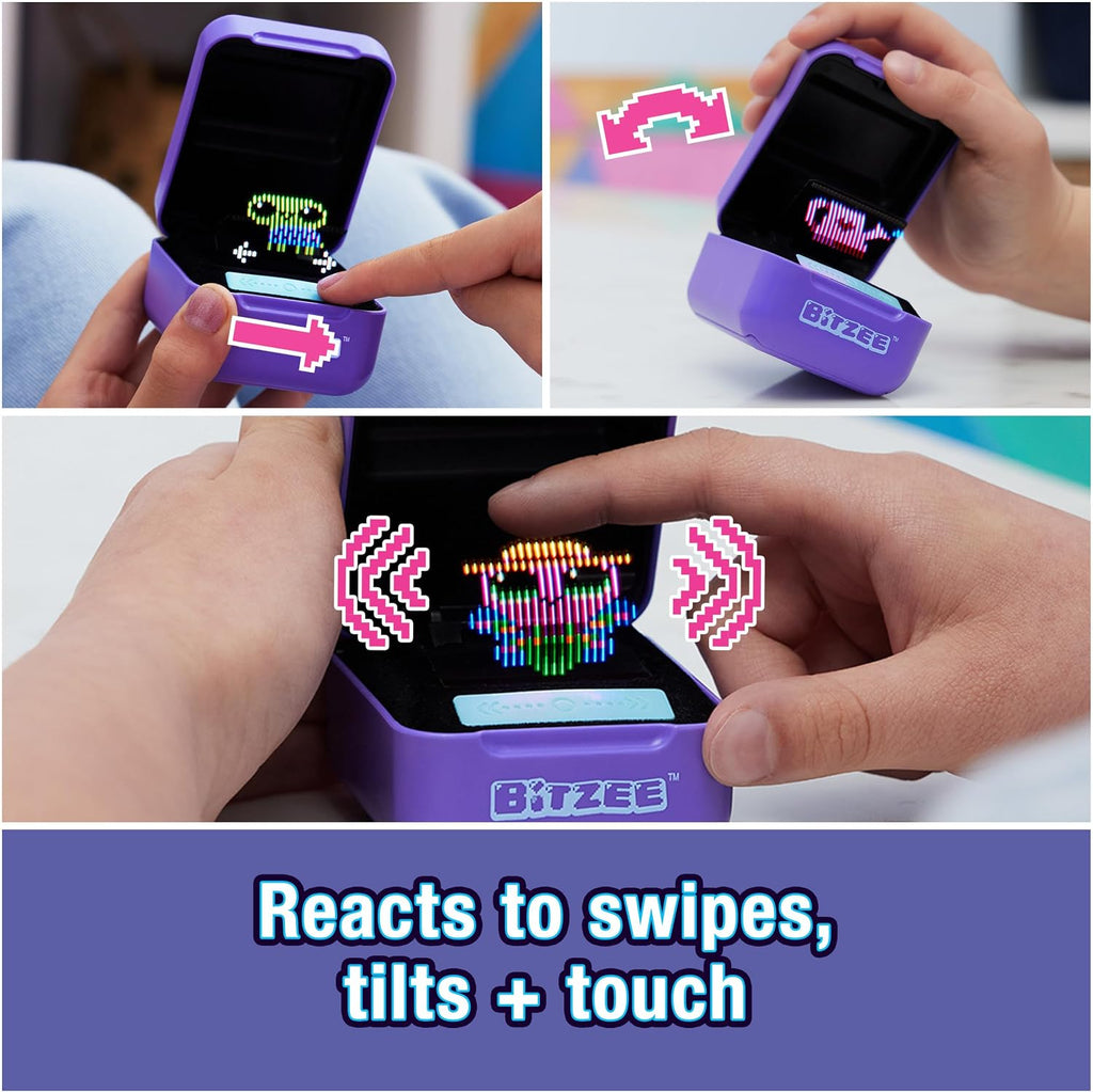 Interactive Digital Pet Toy with Touch and Motion Responses