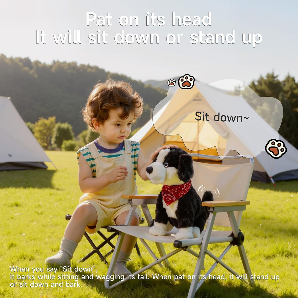 Interactive Plush Dog Toy