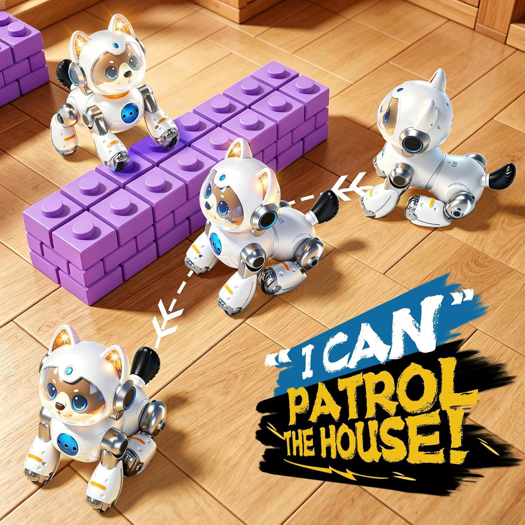 Remote-Controlled Robot Dog Toy with Batteries