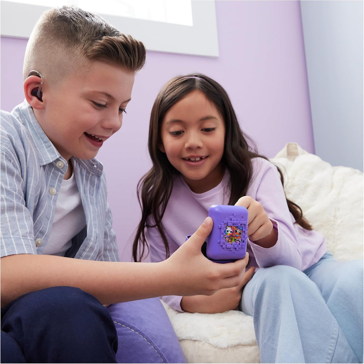 Interactive Digital Pet Toy with Touch and Motion Responses