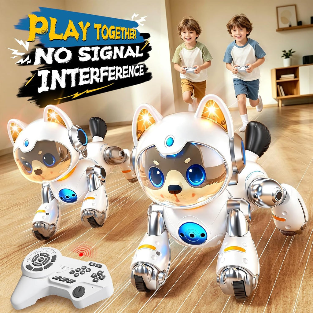 Remote-Controlled Robot Dog Toy with Batteries
