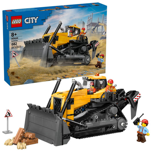 LEGO City Yellow Bulldozer Construction Site 60466