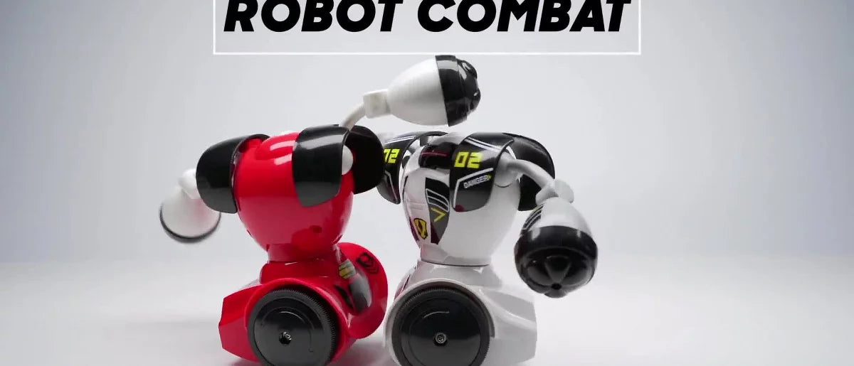 Sharper Image Remote Control (RC) Robot Fighting Set Multiplayer: Toys with Sound Effects & Infrared Control