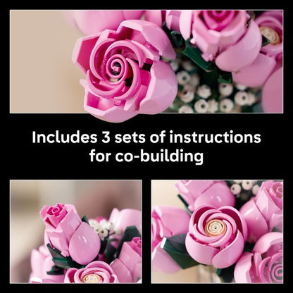 LEGO Botanicals Bouquet of Pink Roses 10374