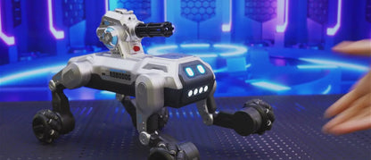 Smart Interactive Robot Dog Pet Toys for Kids with Voice, Remote & Touch Control, Spray and 360 Ball Launcher