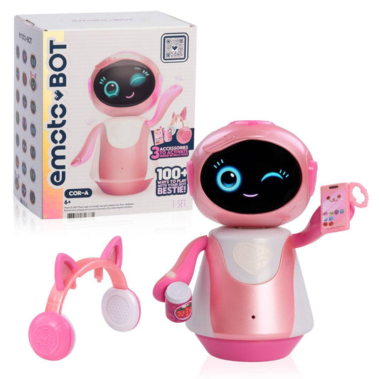 emotoBOT COR-A Interactive Robot Kids’ Toy Pink