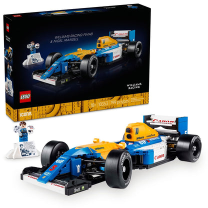 LEGO Icons Williams Racing FW14B & Nigel Mansell Model Car Set for F1 Fans 10353