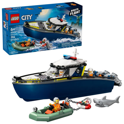 LEGO City Police Boat Chase Building Toy 60456