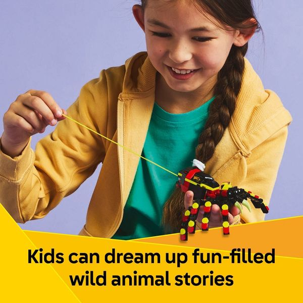 LEGO Creator 3 in 1 Wild Animals Surprising Spider Building Toy with 3 Options Scorpion or Snake 31159