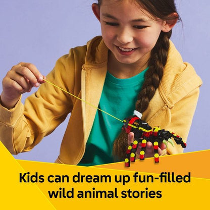LEGO Creator 3 in 1 Wild Animals Surprising Spider Building Toy with 3 Options Scorpion or Snake 31159
