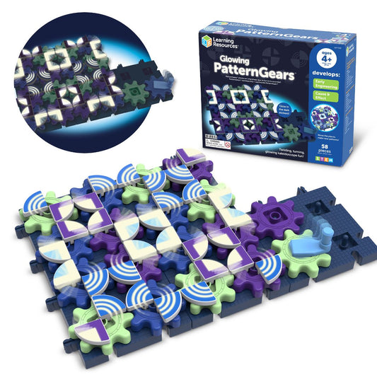 Learning Resources Gears! Gears! Gears! Glowing Pattern Gears