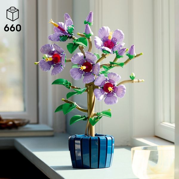LEGO Botanicals Hibiscus Flower Building Set 10372