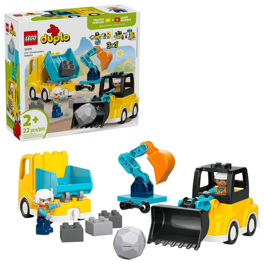 LEGO DUPLO Town 3 in 1 Construction Vehicles 10475
