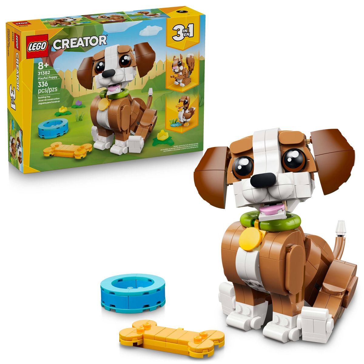LEGO Creator 3 in 1 Cute Animals: Playful Puppy Dog 31382