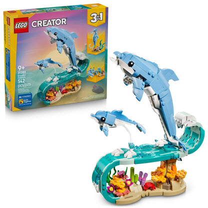 LEGO Creator 3 in 1 Sea Animals: Beautiful Dolphins 31385