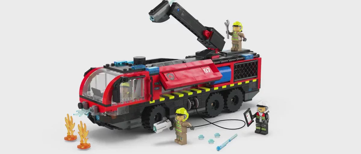 LEGO City Airport Fire Truck Toy Building Set 60499