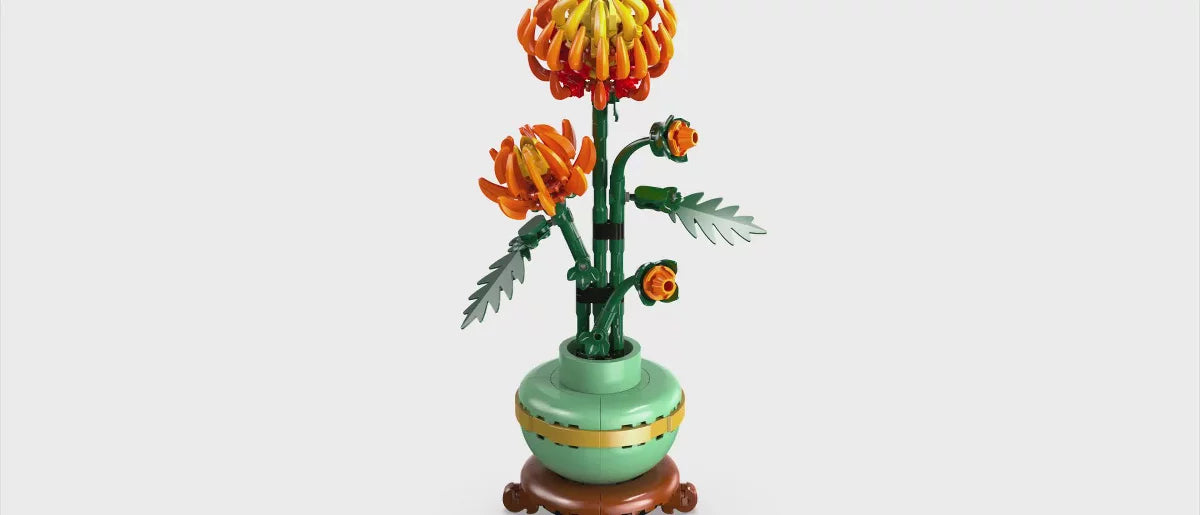 LEGO Icons Chrysanthemum Flower Dcor Building Set for Home Dcor 10368