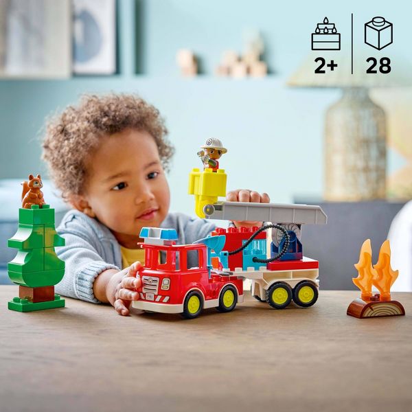 LEGO DUPLO Town Fire Truck with Hose and Firefighter 10473