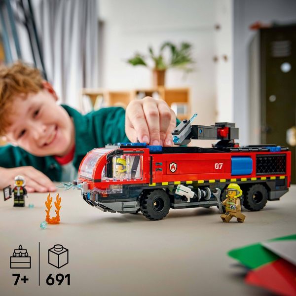 LEGO City Airport Fire Truck Toy Building Set 60499
