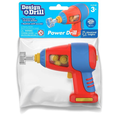 Educational Insights Design & Drill Power Drill: Building Set, Fine Motor Skills, Kids Plastic Toy