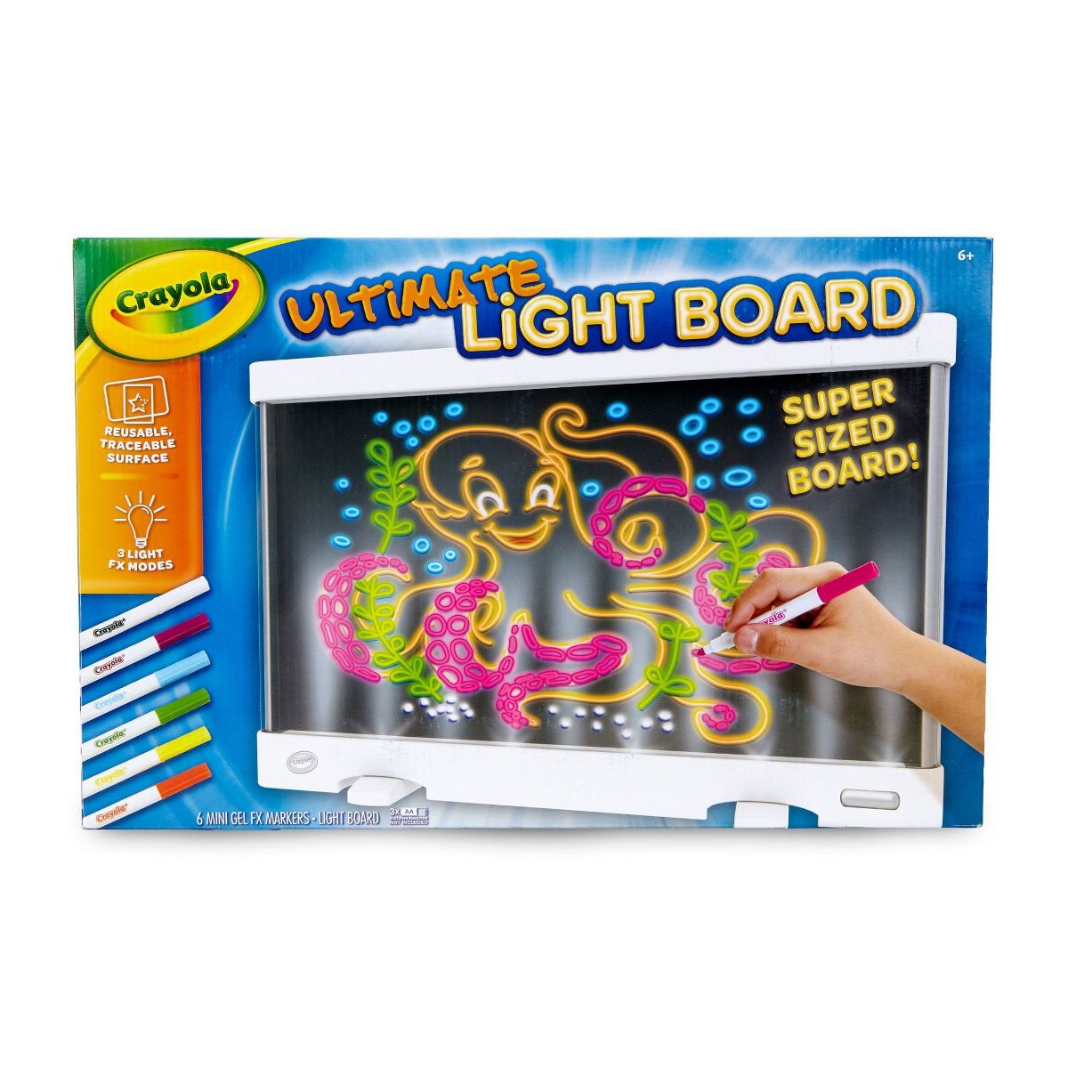 Ultimate Light Board, White, Kids Drawing Tablet, LED Drawing Board for Kids, Holiday and Christmas Gift for Boys and Girls, Toys for Kids, 6+
