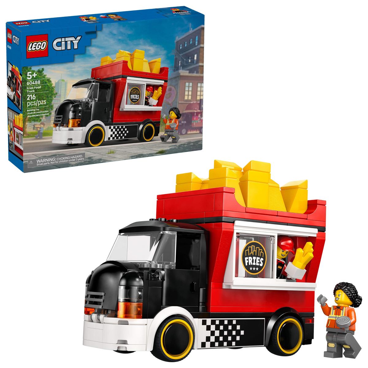 LEGO City Fries Food Truck Toy Building Set 60488