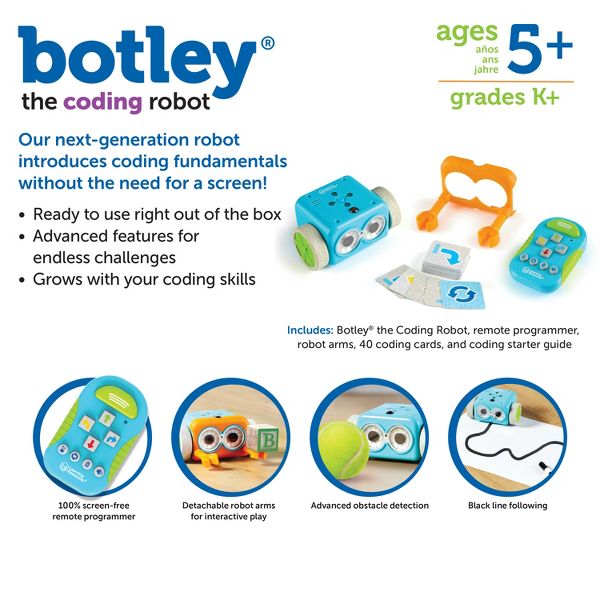 Learning Resources Botley the Coding Robot, Coding STEM Toy, 45 Piece Coding Set, Ages 5+