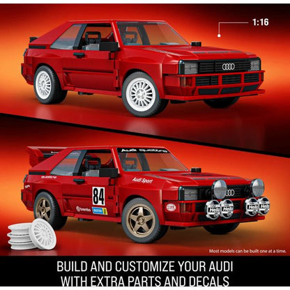 Mattel Brick Shop Hot Wheels '84 Audi Sport quattro Building Toy Kit 864pc for Collectors (Target Exclusive)