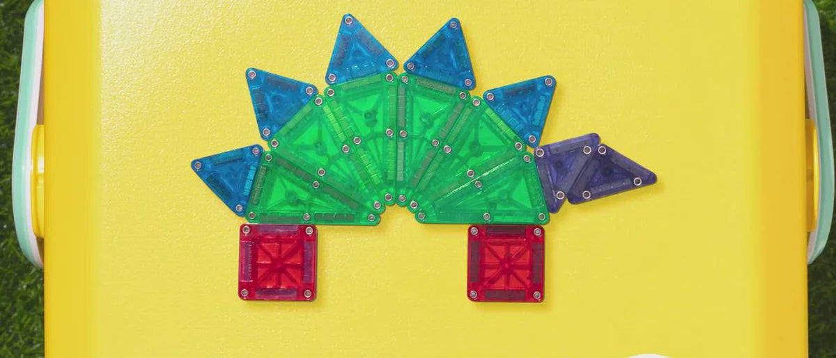 MAGNA-TILES microMAGS Travel Set: Educational Magnetic Building Toys for Math and Creative Thinking, 26 Pieces