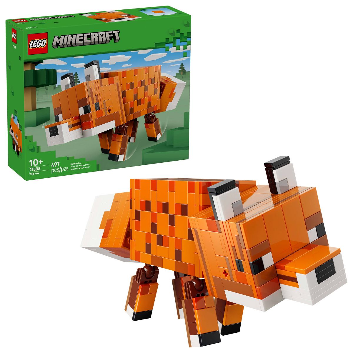 LEGO Minecraft The Fox Building Toy for Kids 21588