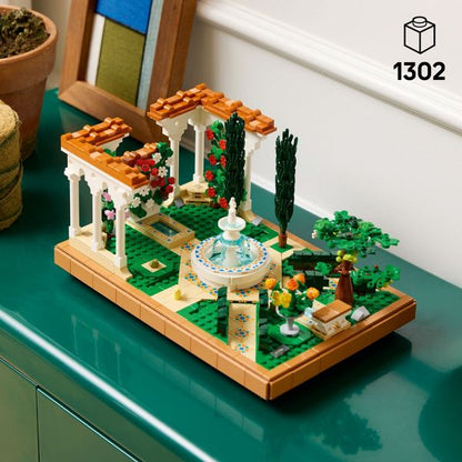 LEGO Icons Fountain Garden Building Set, DIY Kit for Adults 10359