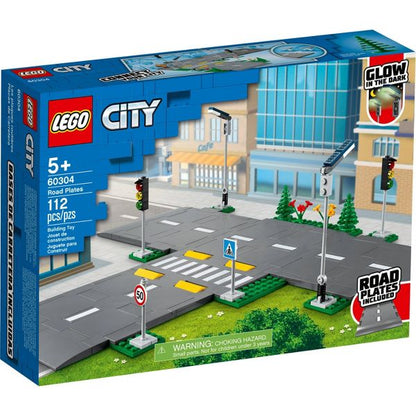 LEGO City Road Plates Building Set with Traffic Lights 60304