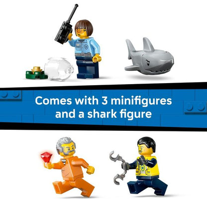 LEGO City Police Boat Chase Building Toy 60456