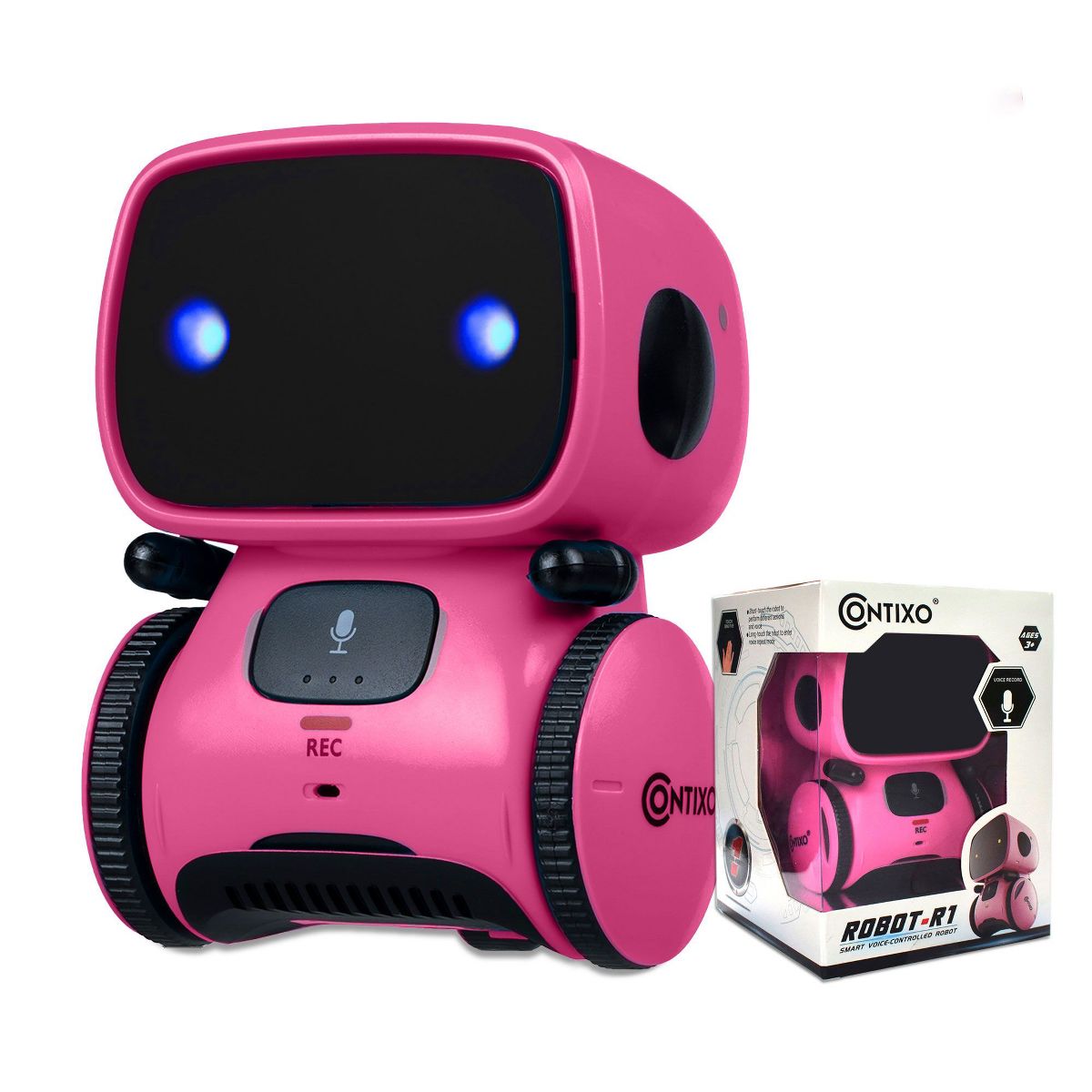 Contixo R1 Kids Robot Toy, Interactive Voice Control Dancing Singing Touch Sensor Smart gift For Ages 3-8, Blue