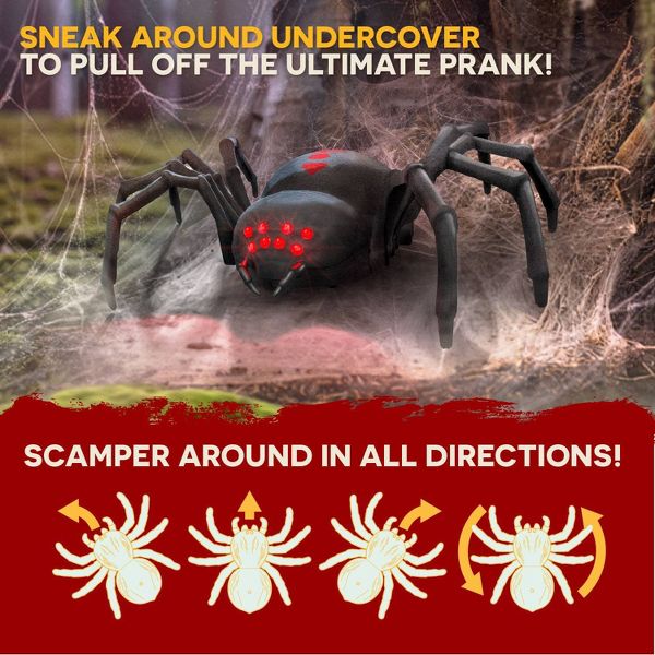 TERRA by Battat Remote Control Black Widow Spider (Target Exclusive)
