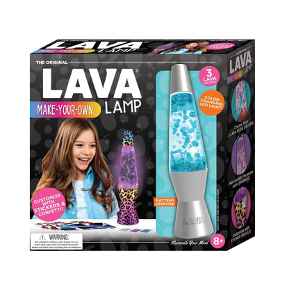 Schylling Lava Labs MYO Lava Lamp: Craft Kit for 8-11 Year Old Girls, Birthday Gift Idea, Includes Activity Guide, Requires AAA Batteries