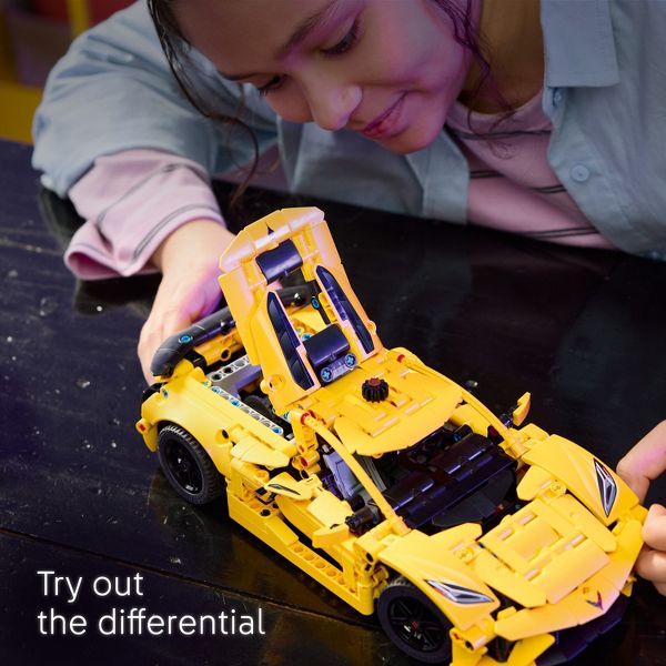 LEGO Technic Chevrolet Corvette Stingray Toy Car Model Building Kit 42205