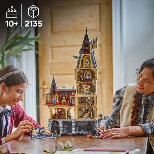 LEGO Harry Potter Hogwarts Castle: The Main Tower Building Kit with 12 Minifigures 76454