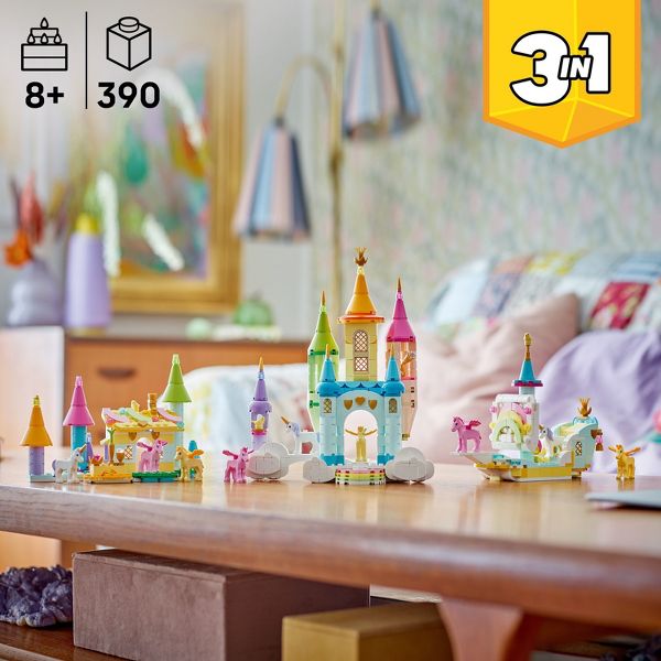 LEGO Creator 3 in 1 Unicorn Castle Building Toy 31175