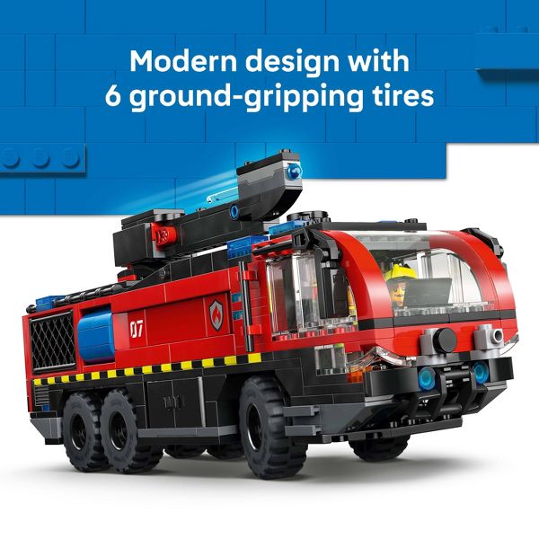 LEGO City Airport Fire Truck Toy Building Set 60499